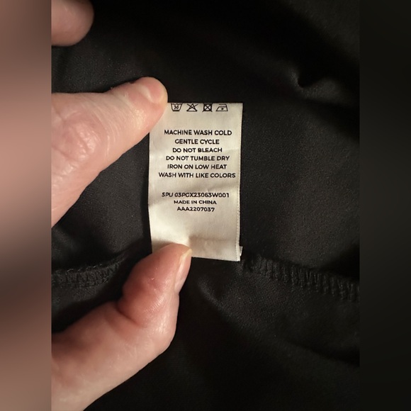 17. 👩🏻‍💼Bloomchic Black Button & Elastic Straight Leg Classic Pants- size 18/20 - Picture 8 of 12